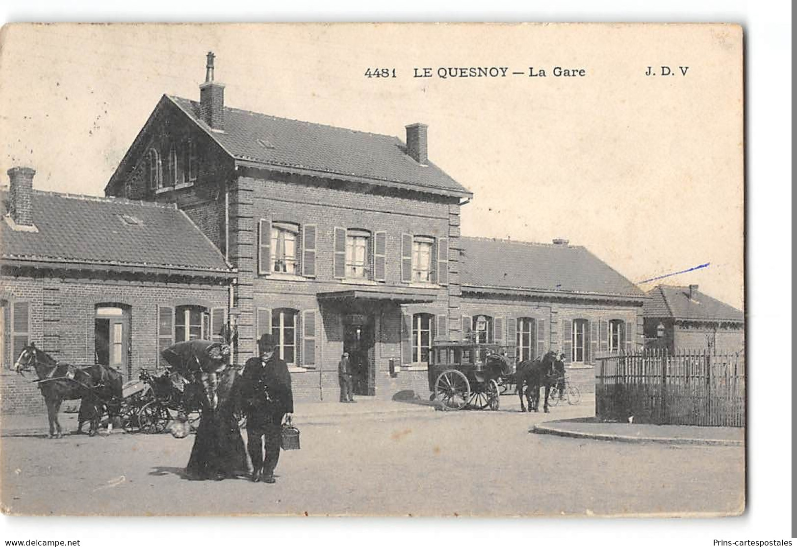 CPA 59 Le Quesnoy La Gare - Le Quesnoy