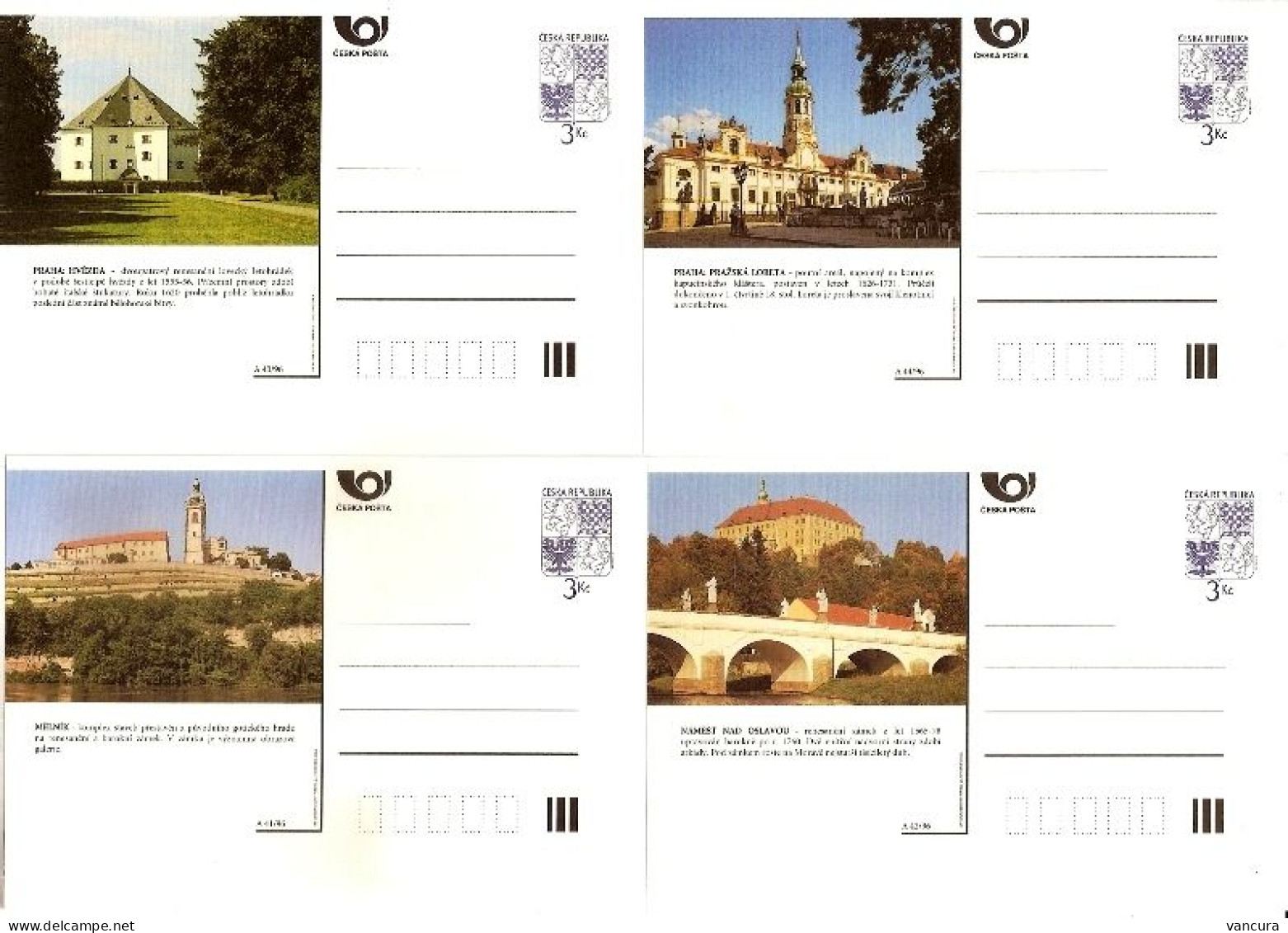 CDV 19 A Czech Republic Architecture 1996 - Castillos
