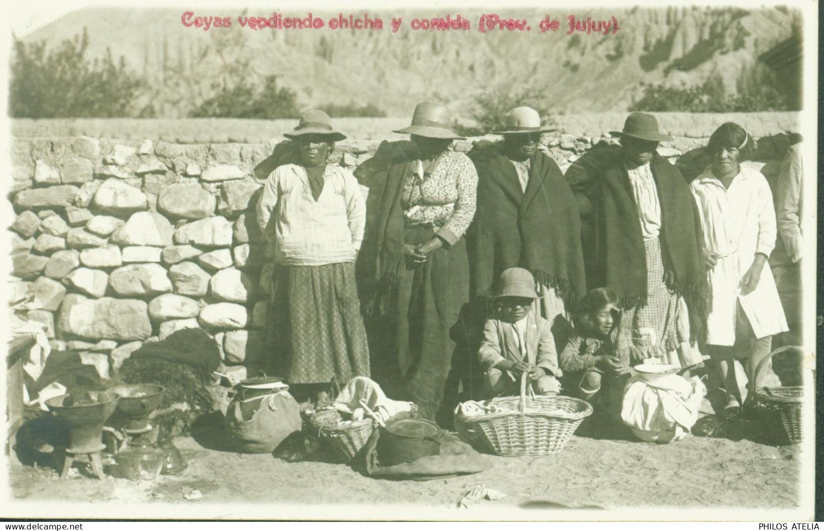 CPA CP Bolivie Coyas Vendiendo Chicha Y Copalda Prov De Jujuy - Bolivie