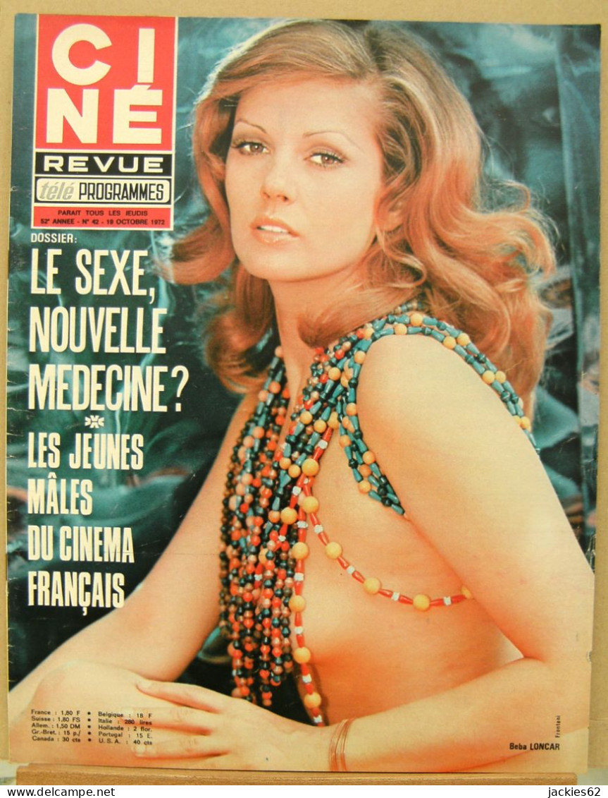 33/ CINE REVUE N°42/1972, Luis Mariano, Dany Saval, Pascale Petit, Voir Description - Cinema