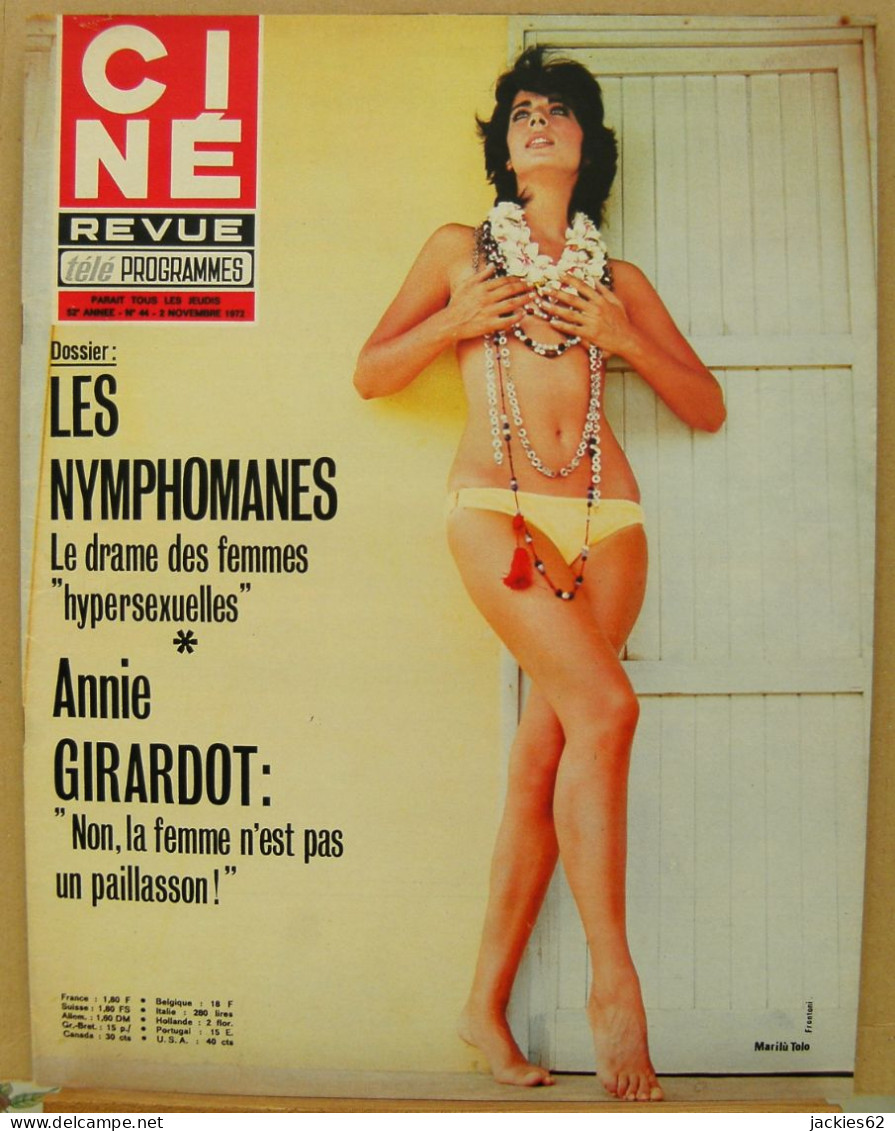 35/ CINE REVUE N°44/1972, Girardot, Voir Description - Cinéma