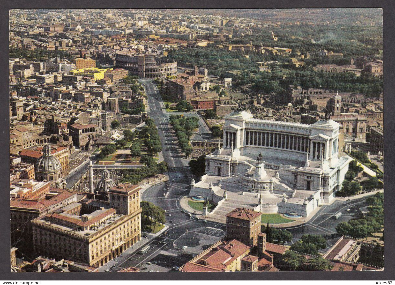 080886/ ROMA, Veduta Aerea, Piazza Venezia E Colosseo - Mehransichten, Panoramakarten