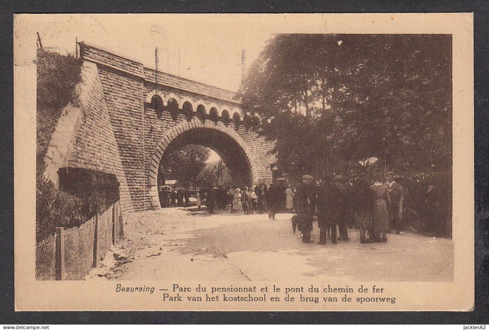 064130/ BEAURAING, Parc Du Pensionnat Et Le Pont Du Chemin De Fer - Beauraing