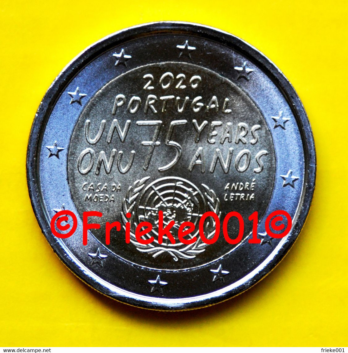 Portugal - 2 Euro 2020 Comm.(Verenigde Naties) - Portugal