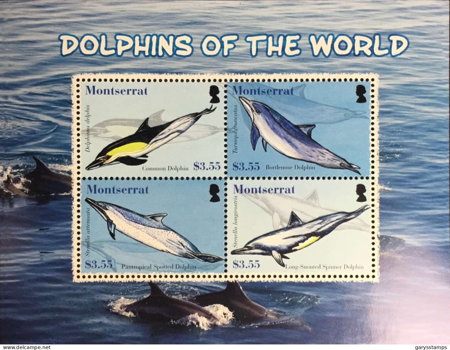 Montserrat 2008 Dolphins Sheetlet MNH - Delfine