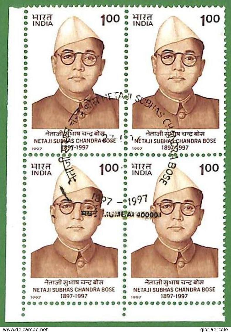 ZA1468 - INDIA - OFFICIAL STAMP FOLDER Subhas Chandra Bose 1964 With FDC Cover - Ungebraucht