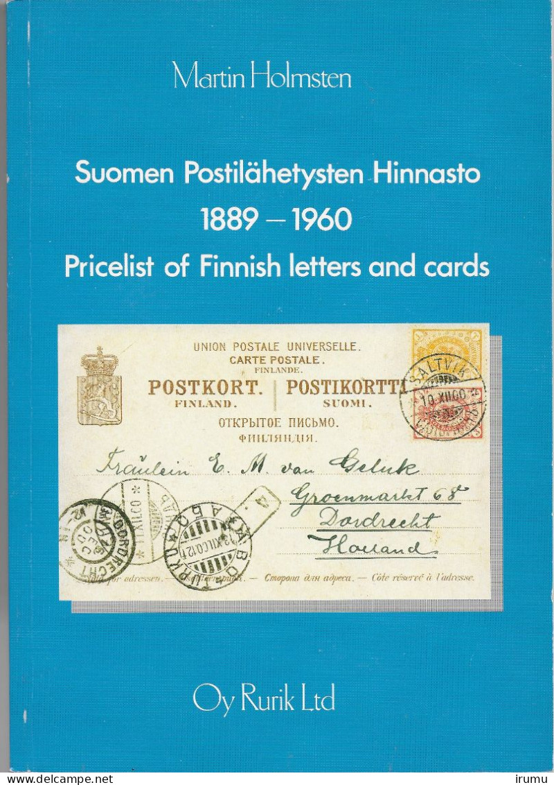 Pricelist Of Finnish Letter And Cards (Holmsten 1991) - Filatelie En Postgeschiedenis