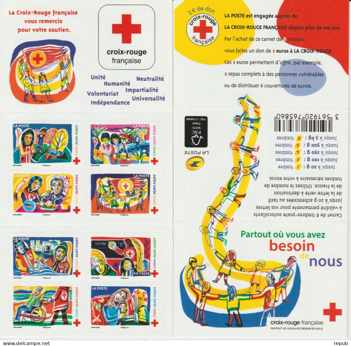 France 2017 Carnet Croix-rouge BC 1422 Neuf ** Non Plié - Red Cross