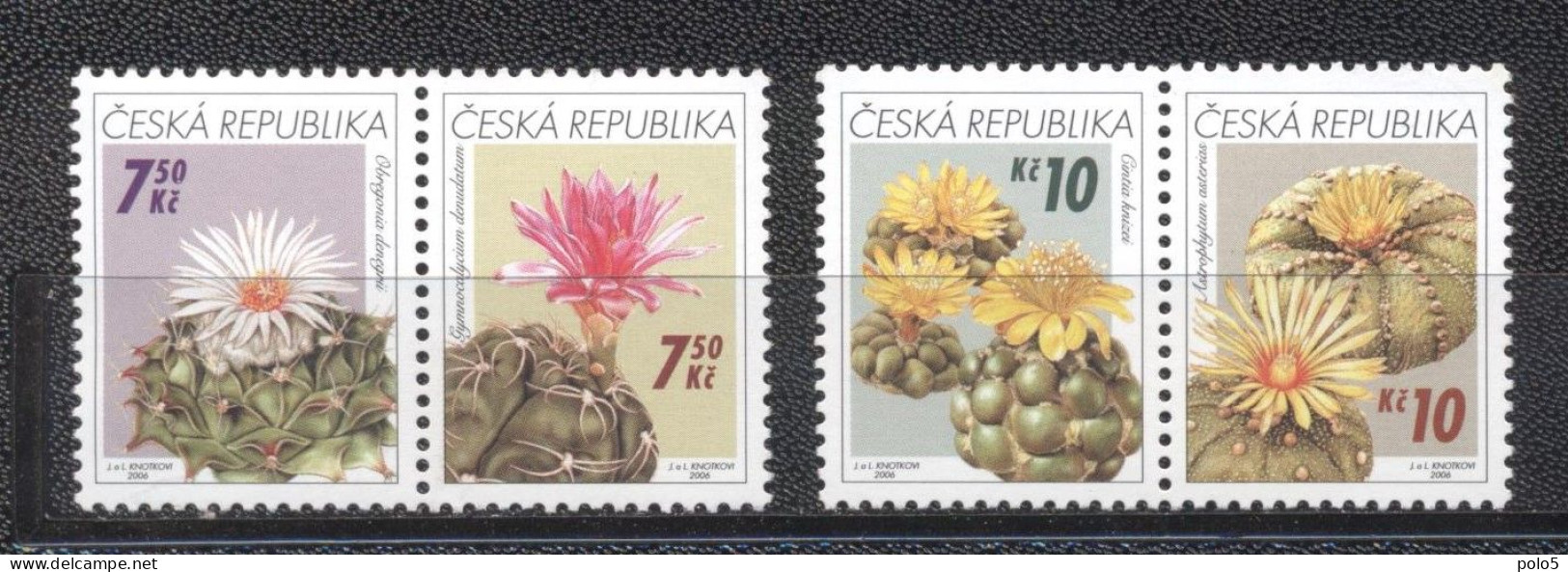 Tchequie 2006- Cactuses Set (4v) - Unused Stamps