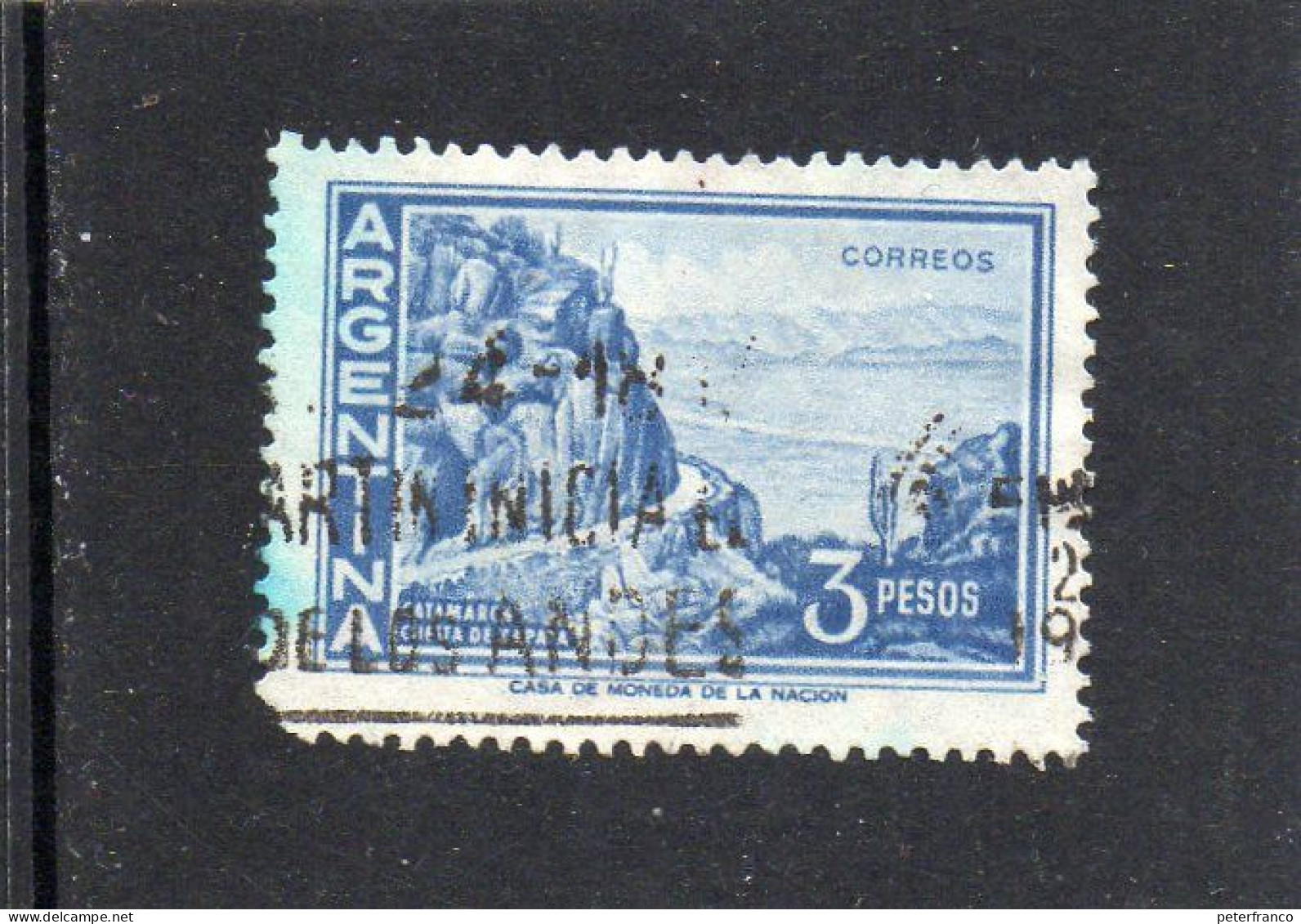 1960 Argentina - Catamarca - Costa De Zapata - Oblitérés