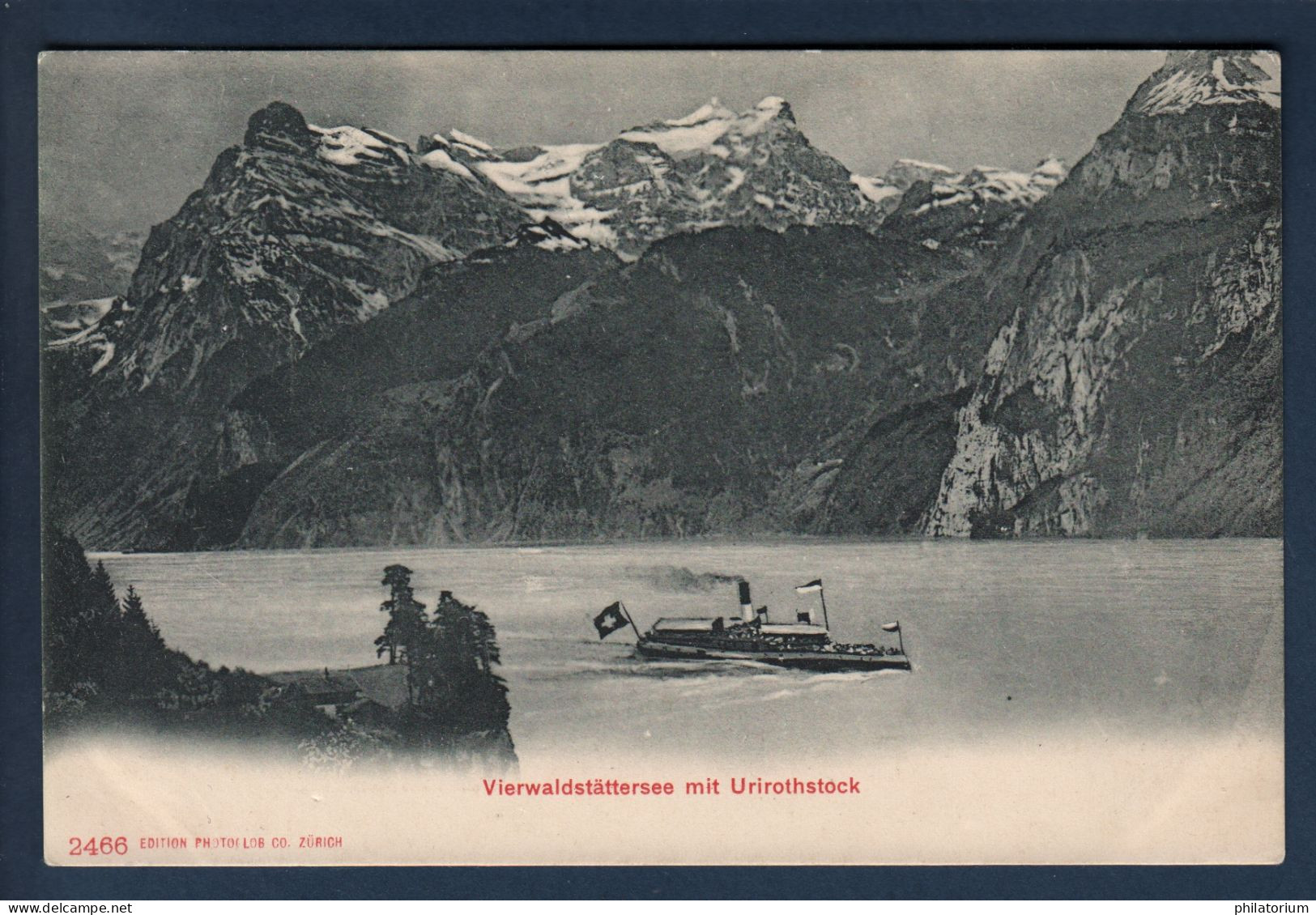 Suisse Lac Des Quatres Cantons Et Le Pic Urirothstock (Uri Rotstock), Isenthal, - Isenthal