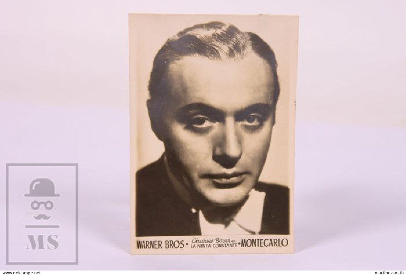 Original 1940's Photo Card Warner Movie The Constant Nymph  - Charles Boyer - 6,1 X 9 Cm - Publicidad