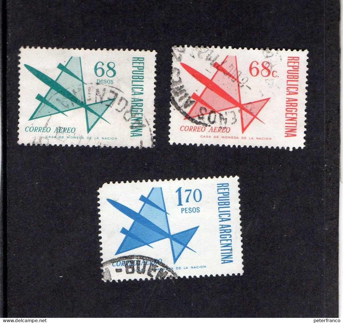 1971 Argentina - Posta Aerea - Used Stamps