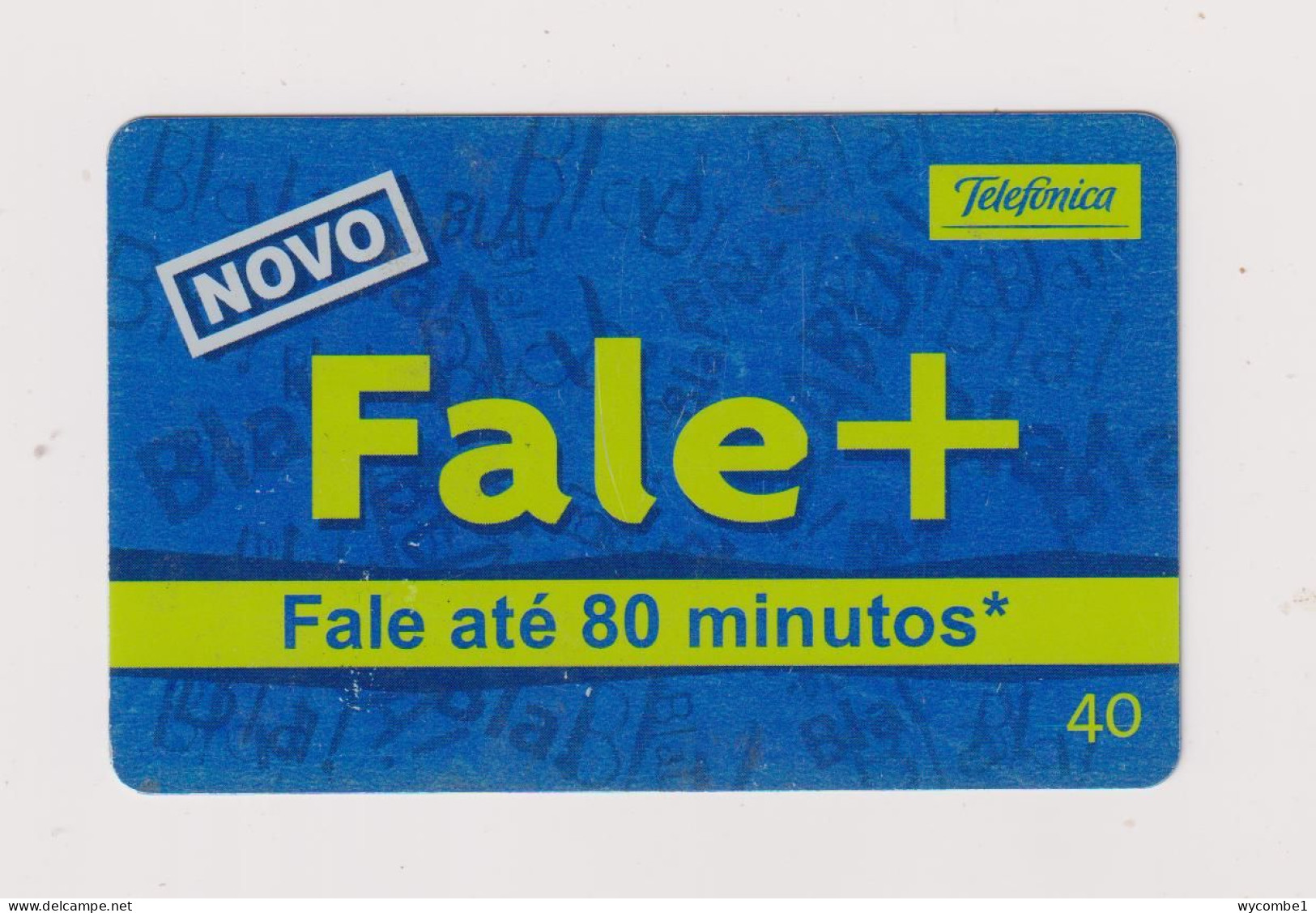 BRASIL -  Fale+ Inductive  Phonecard - Brésil