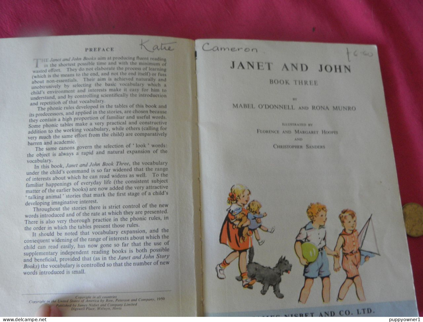 Janet And John Book Three 1950 - Lettura Precoce