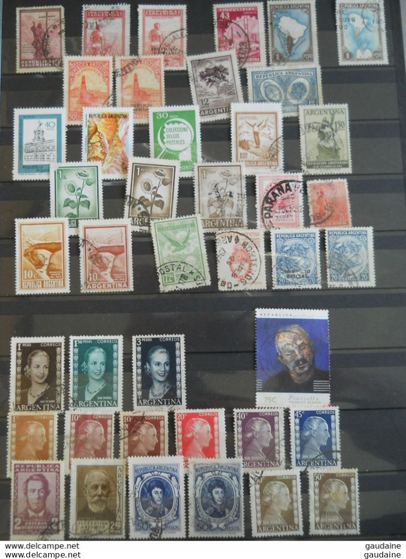 ARGENTINE - ARGENTINA - LOT DE 200 TIMBRES DIFFERENTS - SET - COLLECTION - Colecciones & Series