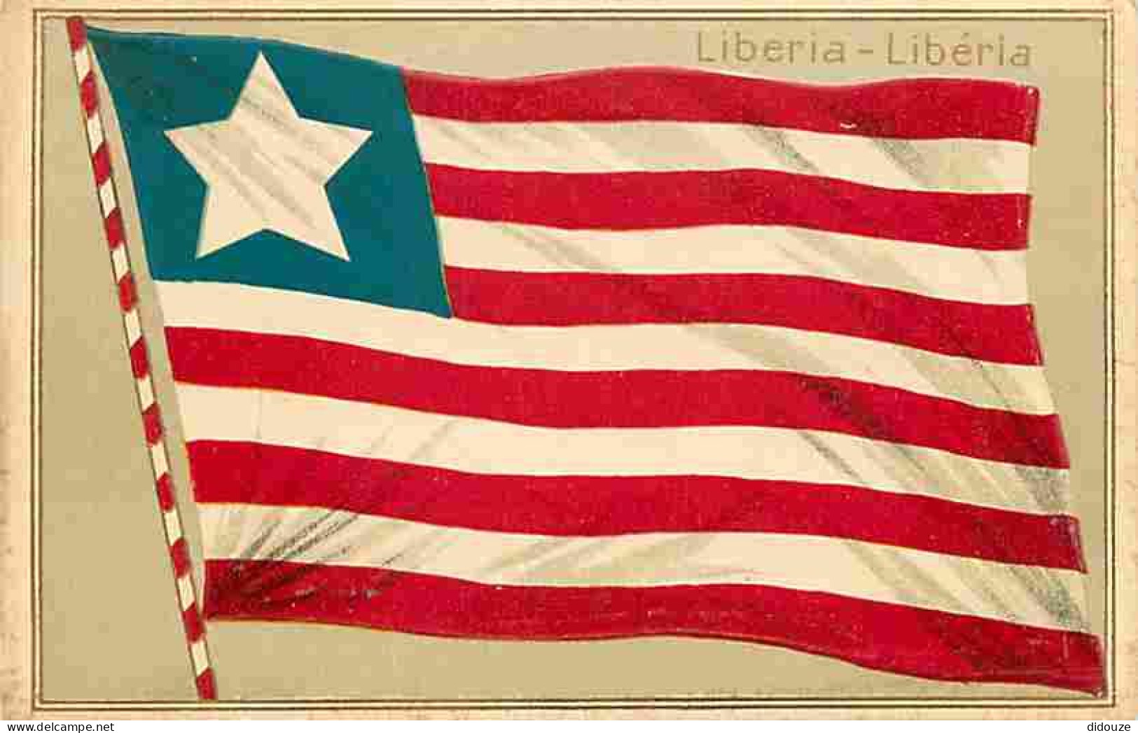 Libéria - Drapeau Du Libéria - CPA - Voir Scans Recto-Verso - Liberia
