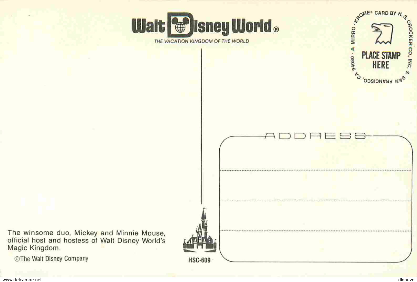 Parc D'Attractions - Walt Disney World - Mickey And Minnie Mouse - CPM - Carte Neuve - Voir Scans Recto-Verso - Disneyworld