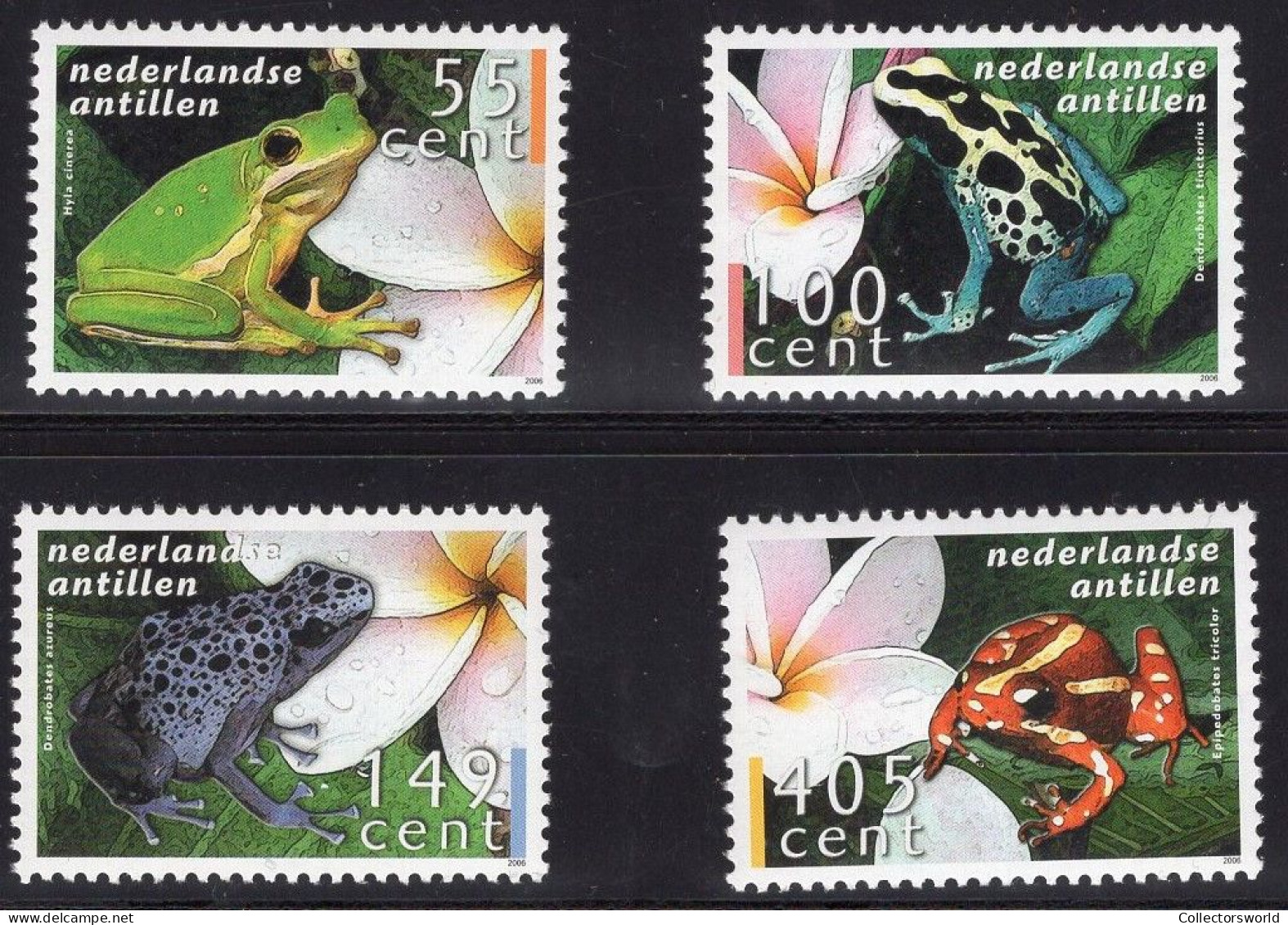 Netherlands Antilles Serie 4v 2006 Frogs Grenouille Frosch Kikker Rana MNH - Rane