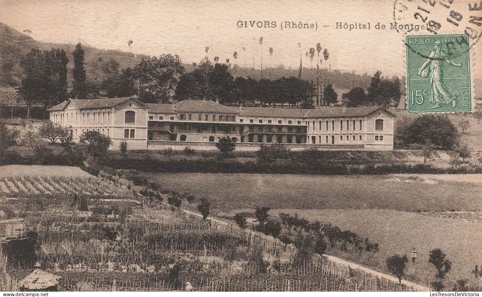 FRANCE - Givors (Rhône) - Vue Générale De L'hôpital De Montgel?s - Carte Postale Ancienne - Givors