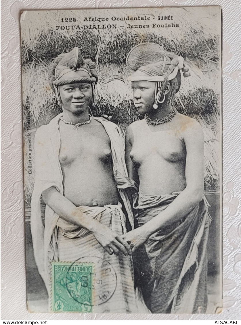 Guinée , Fouta- Djallon, Femmes Foulahs , Sein Nu - Guinea