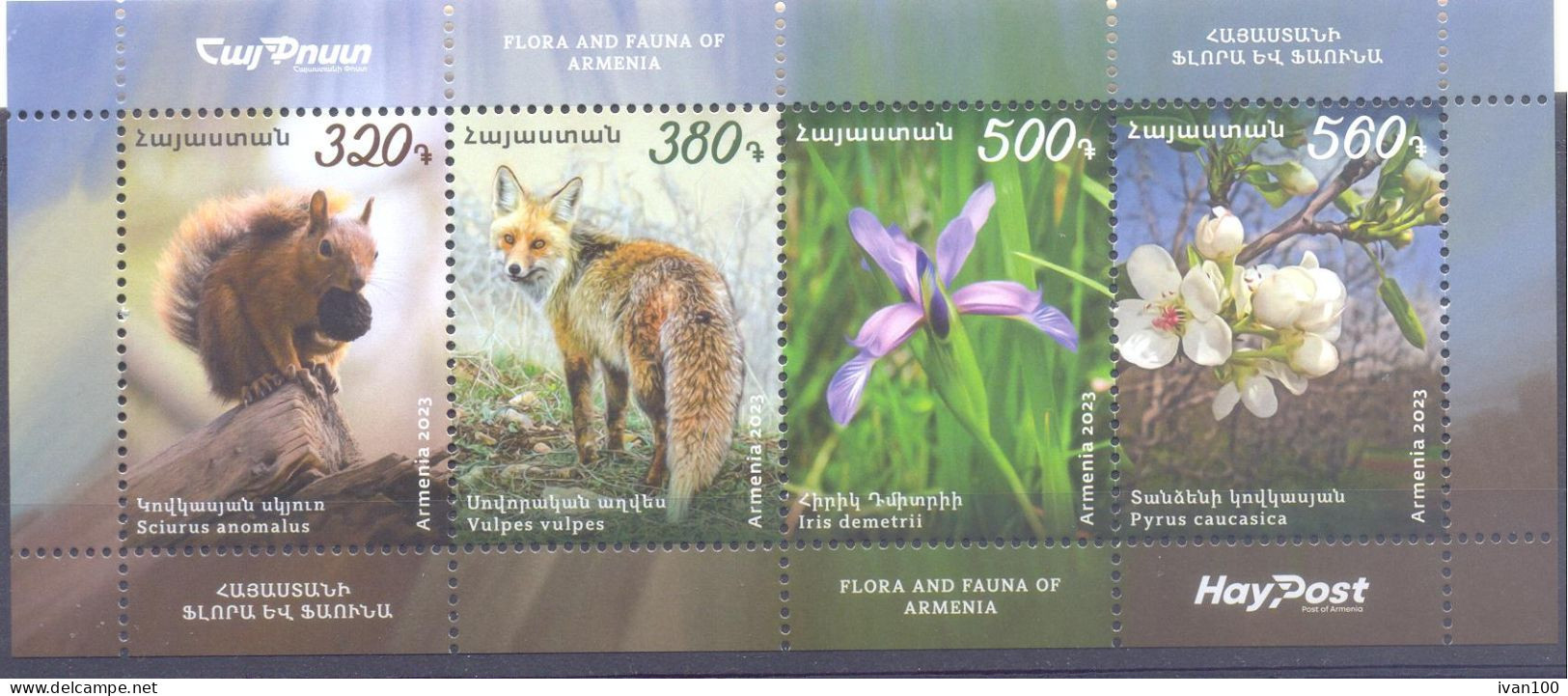 2023. Armenia,  Flora And Fauna Of Armenia, S/s,  Mint/** - Armenia