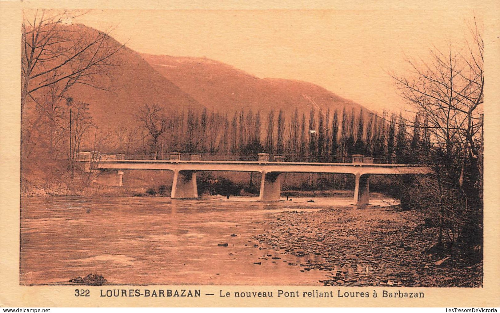 FRANCE - Loures Barbazan - Vue Sur Le Nouveau Pont Reliant Loures à Barbazan - Carte Postale Ancienne - Barbazan