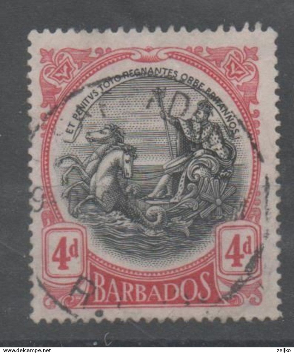 Barbados, Used, 1916, Michel 103 - Barbades (...-1966)