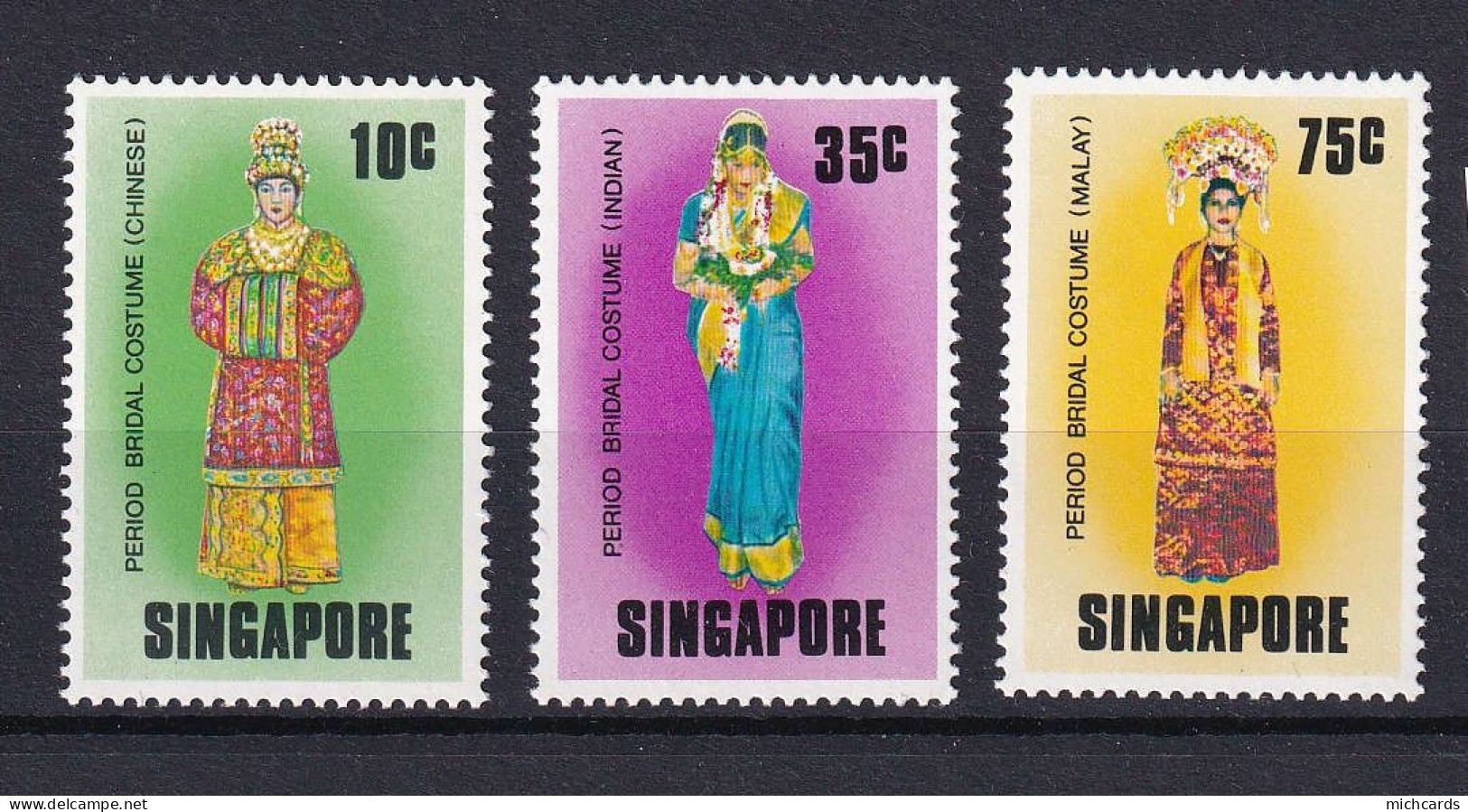 179 SINGAPOUR 1976 - Y&T 256/58 - Costume - Neuf ** (MNH) Sans Charniere - Singapour (1959-...)