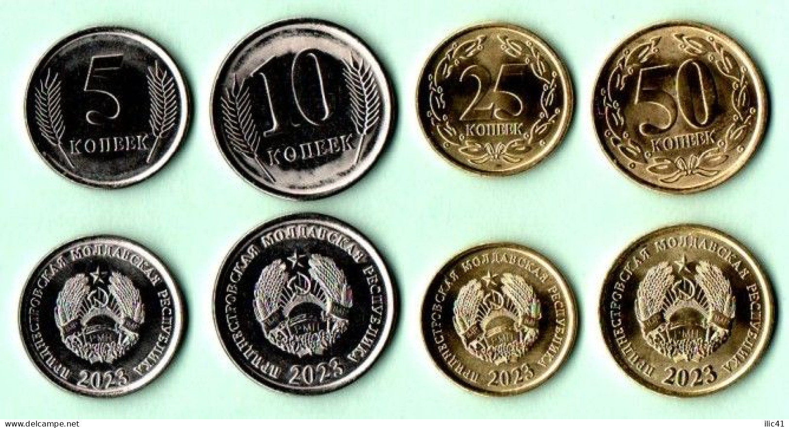 Moldova Moldova Transnistria 2023 New  Coins 2 Sets "Change Coins Of Transnistria" UNC - Moldawien (Moldau)