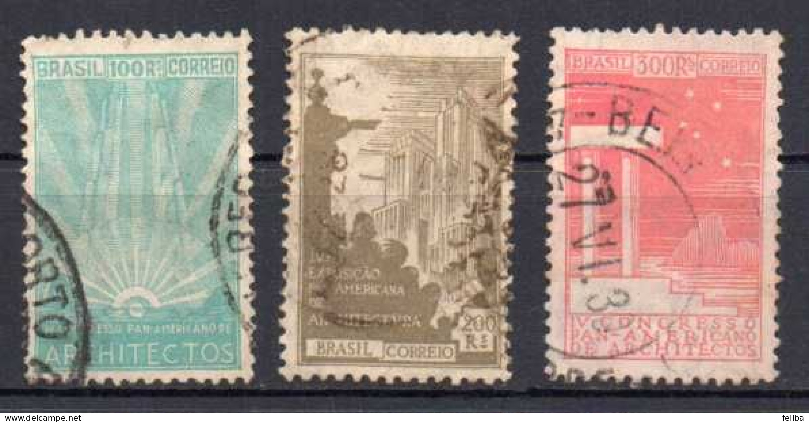 Brazil 1930 Yvert 218 / 220 - Used Stamps