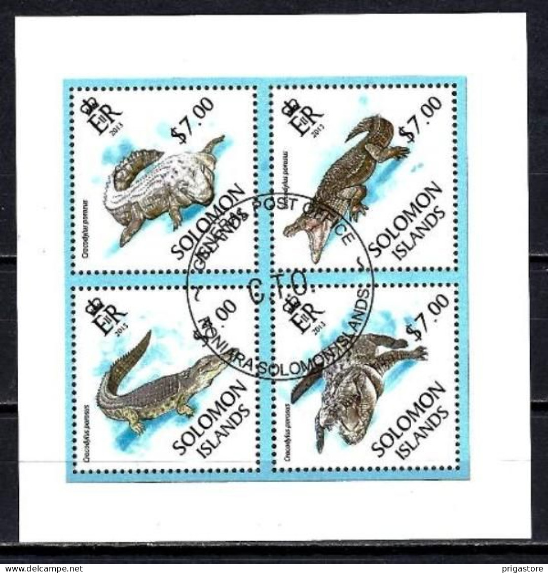 Salomon 2013 Animaux Crocodiles (276) Yvert N° 1703 à 1706 Oblitérés Used - Solomon Islands (1978-...)