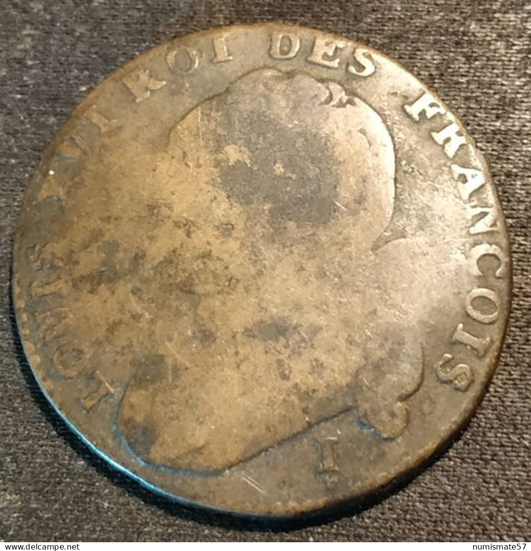 FRANCE - 12 DENIERS 1792 I - Louis XVI "au Faisceau" - Type François - GadR# 15 - 1791-1792 Costituzione 