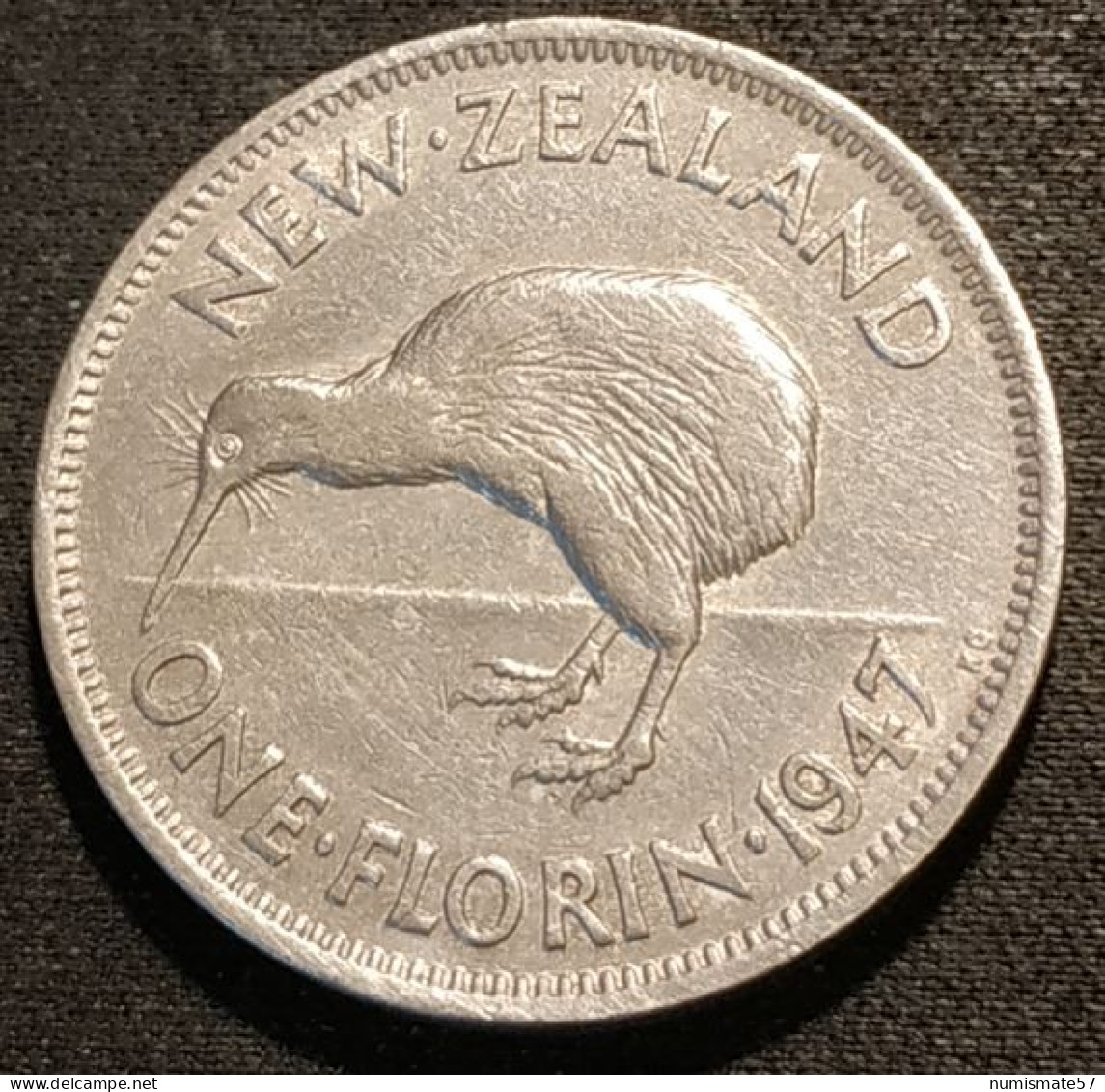 NOUVELLE ZELANDE - NEW ZEALAND - ONE - 1 FLORIN 1947 - George VI - KM 10.2a - Nueva Zelanda