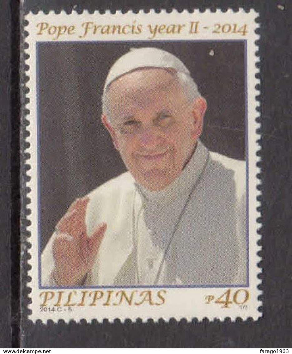 2014 Philippines Pope Francis Complete Set Of 1  MNH - Philippines