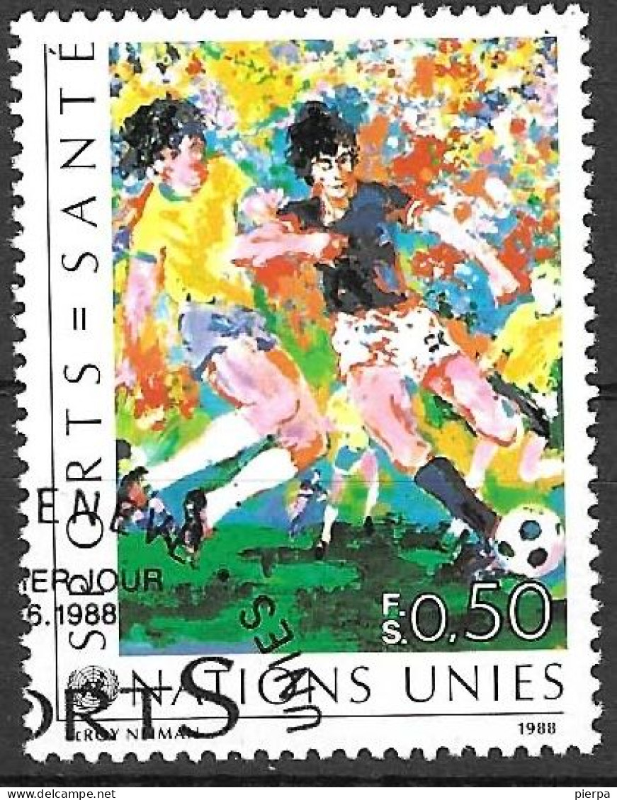 O.N.U. GENEVE - 1988 - SANITA' SPORT - F. 0,50 - USATO (YVERT 169 - MICHEL 169) - Usados