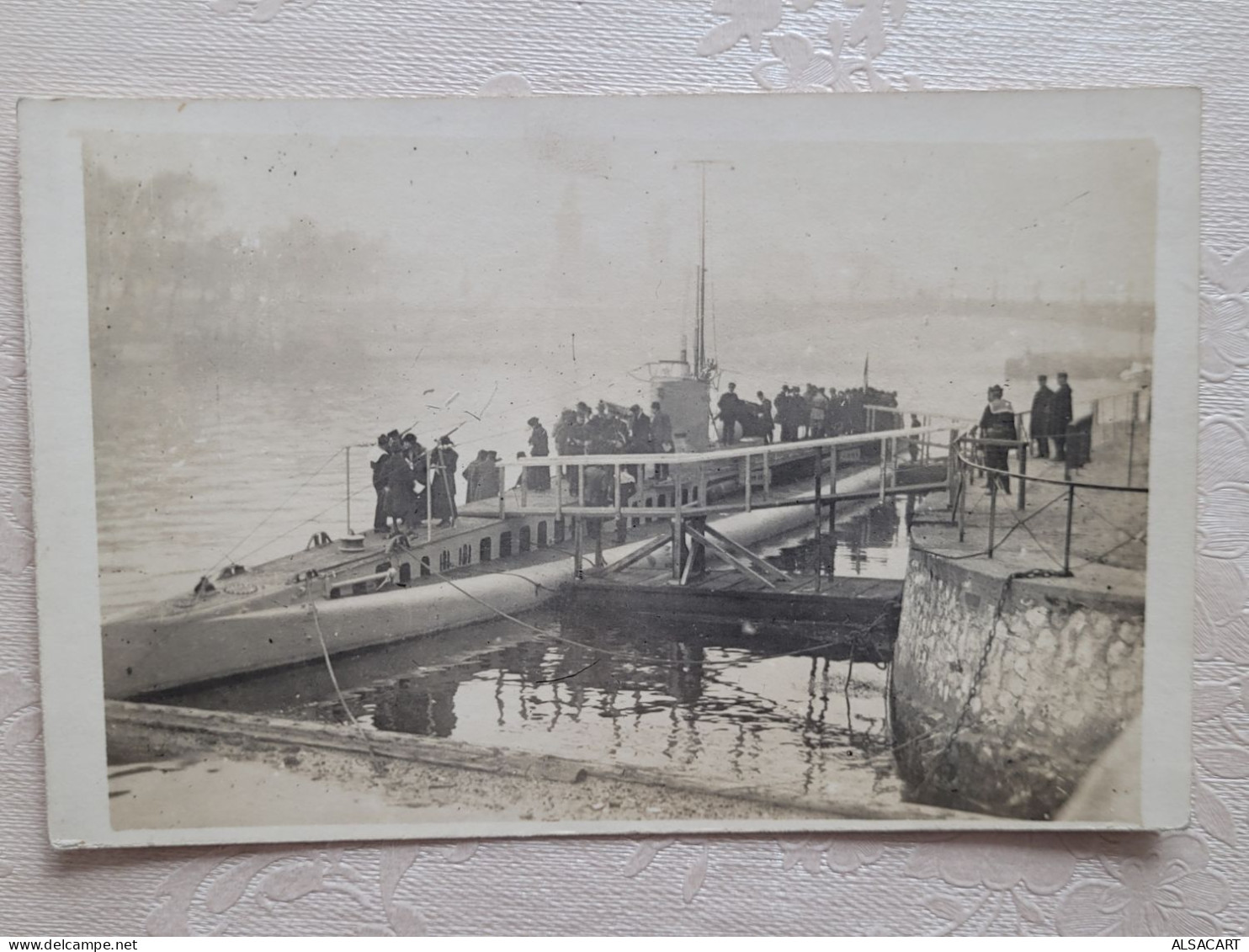 Paris, Carte Photo  Sous Marin Sur La Seine 1917 - Formación, Escuelas Y Universidades