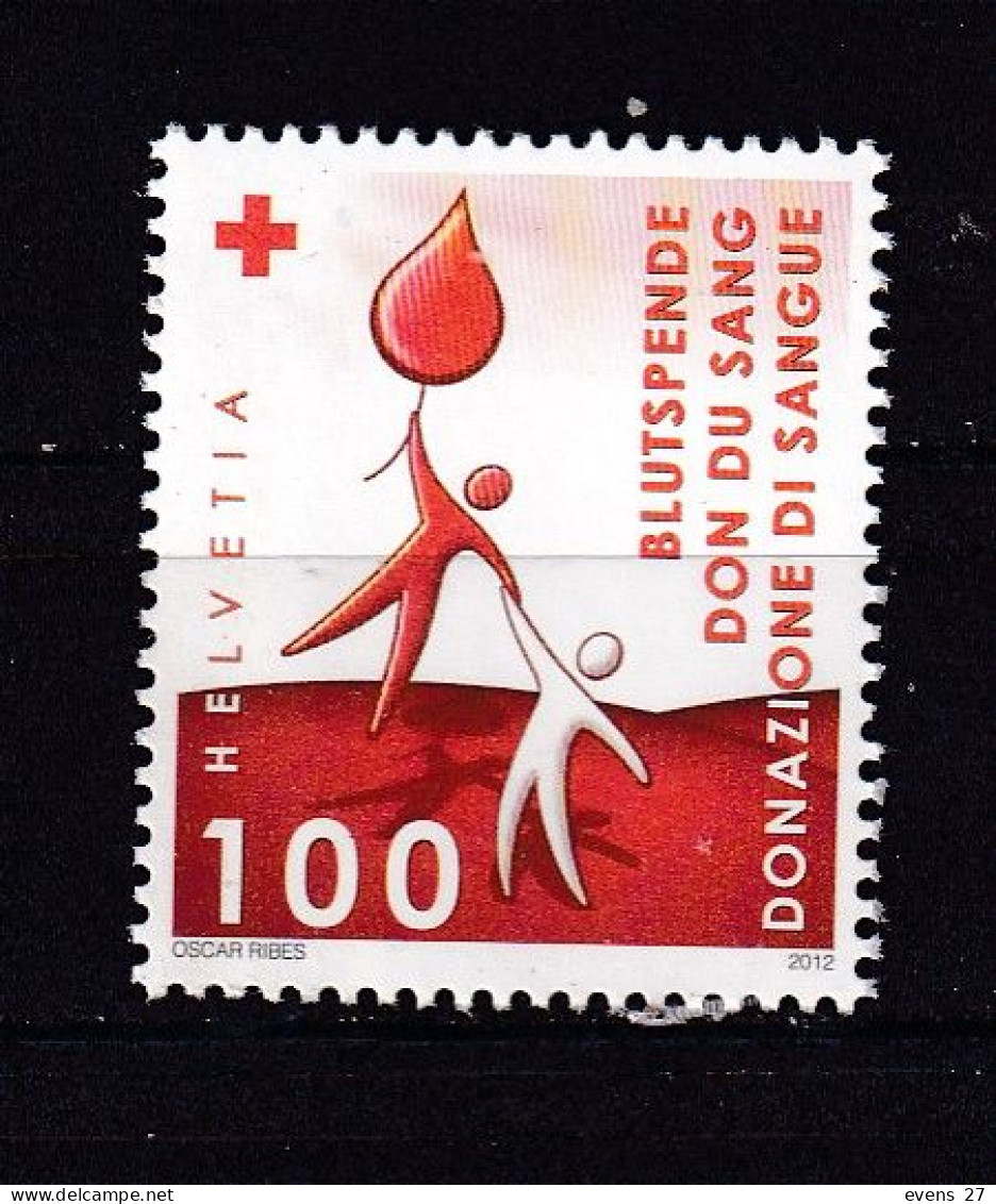 SWITZERLAND-2012--DONATE BLOOD- MNH, - Unused Stamps