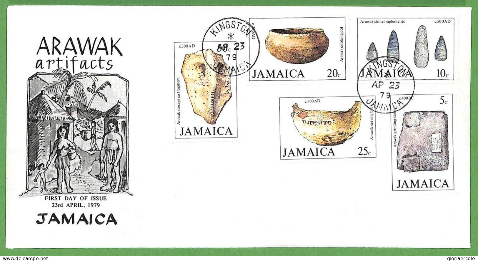 ZA1471 - JAMAICA - POSTAL HISTORY - Oversize FDC COVER 1979 Ethnic ARCHEOLOGY - Jamaica (1962-...)