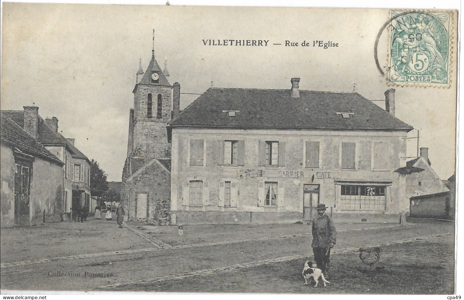 89    VILLETHIERRY  RUE  DE  L' EGLISE - Autres & Non Classés