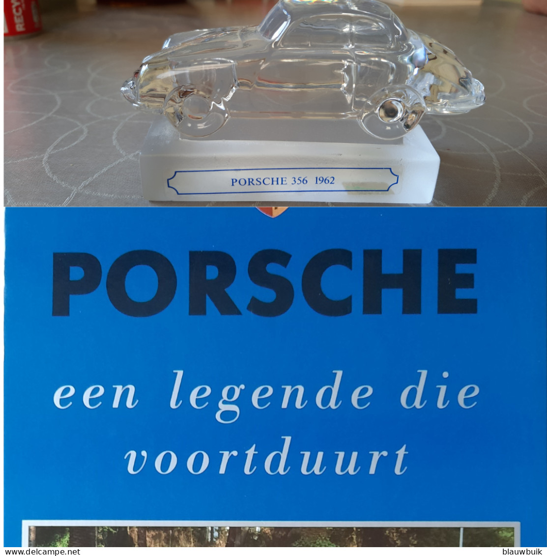 Goebel Kristal Porsche 356 1962 + Boek Porsche , Een Legende Die Voortduurt - Autres & Non Classés