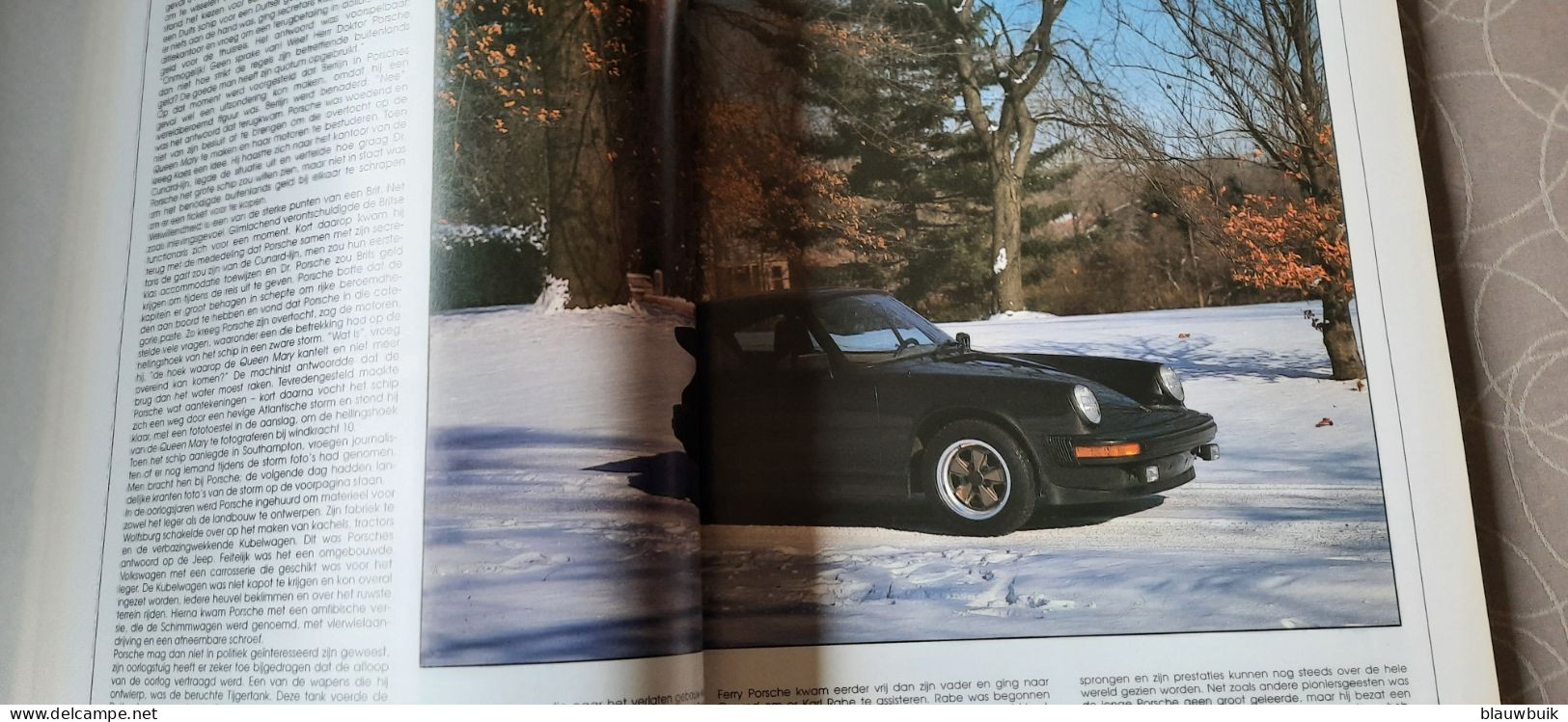 Goebel kristal Porsche 356 1962 + boek Porsche , een legende die voortduurt