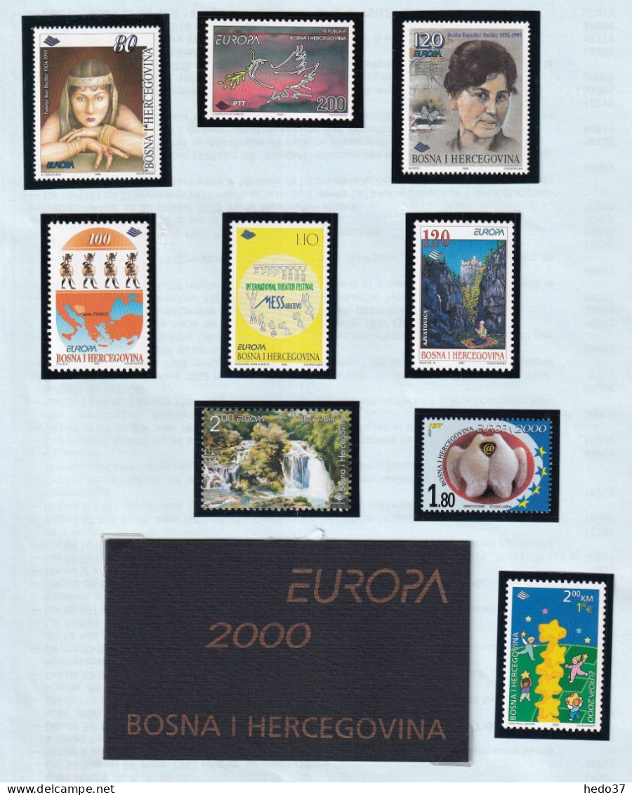 Europa 1993/2000 - Bosnie Herzégovine Timbres Et Carnet - Neuf ** Sans Charnière - TB - 1993