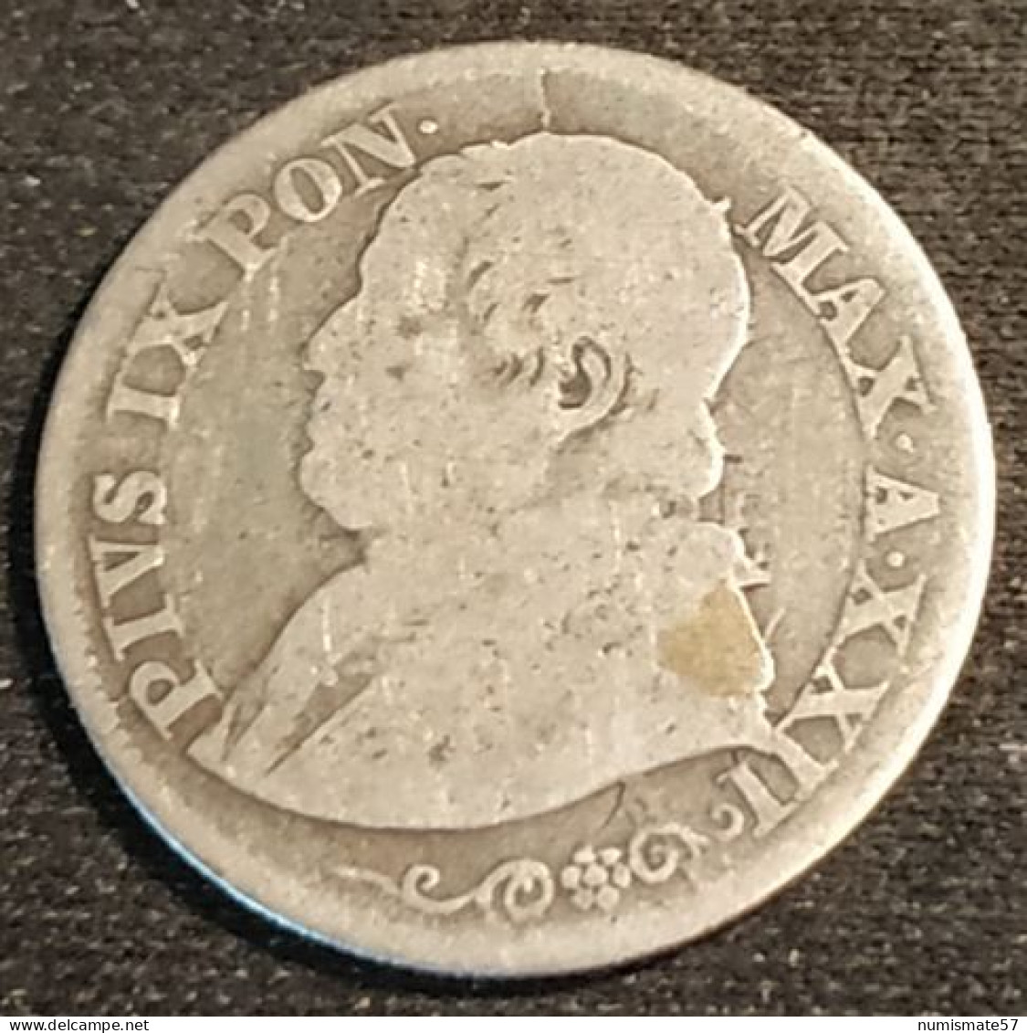 VATICAN - VATICANO - 10 SOLDI 1868 - Pius IX - Argent - Silver - KM 1376 - Vatican