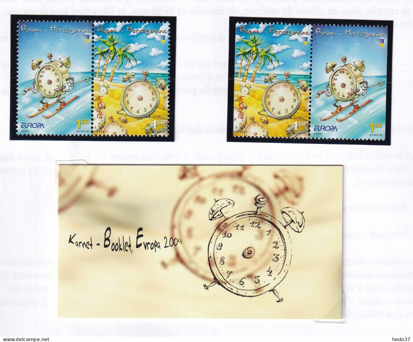 Europa 2004 - Bosnie Herzégovine N°434/435 - Timbres Et Carnet - Neuf ** Sans Charnière - TB - 2004