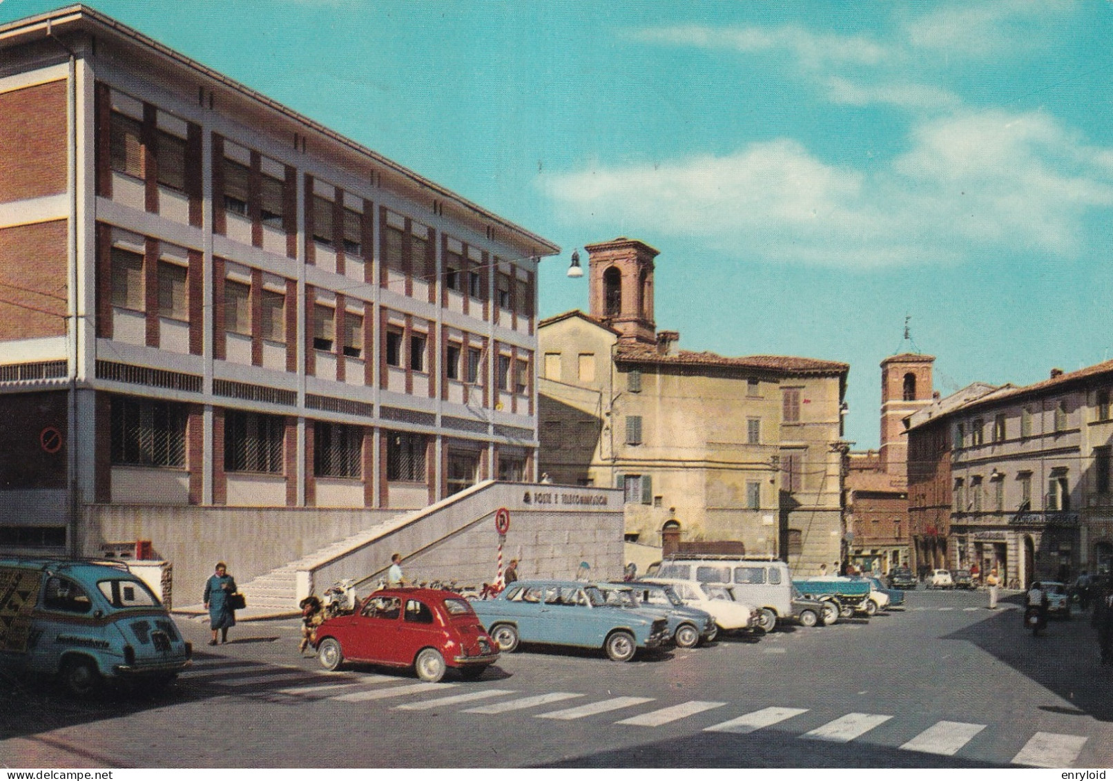 Fabriano Piazza Miliani Palazzo Delle Poste - Andere & Zonder Classificatie