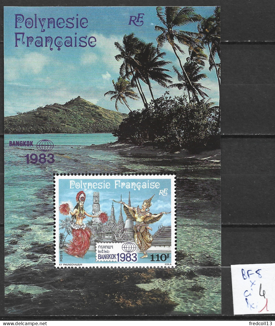 POLYNESIE FRANCAISE BF 8 * Côte 4 € - Blocks & Kleinbögen