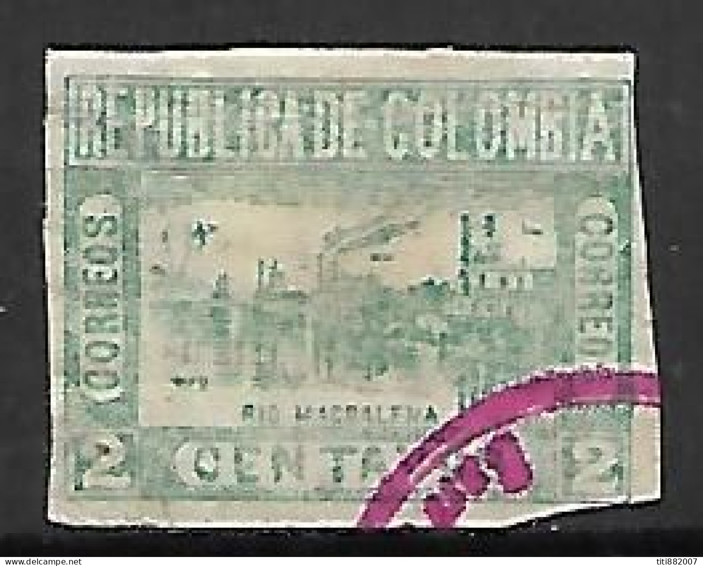 COLOMBIE   -   1902.   Y&T N° 137 Oblitération Rouge - Colombia