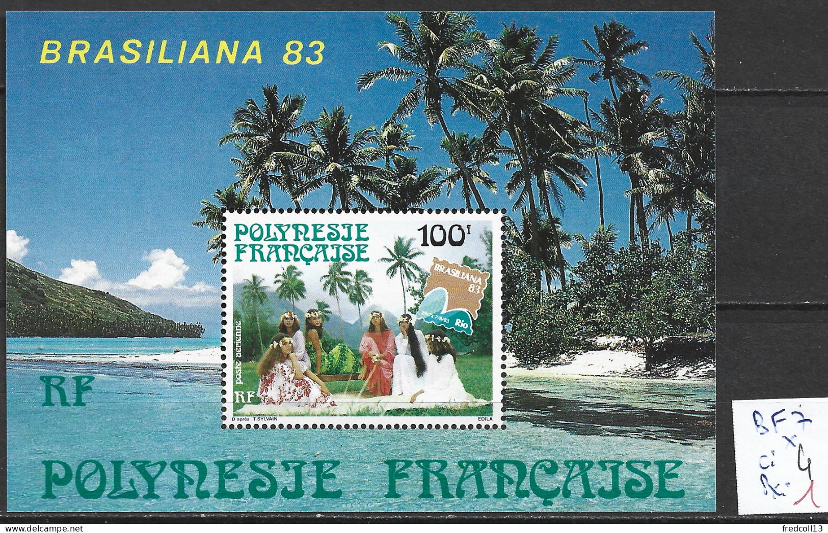 POLYNESIE FRANCAISE BF 7 * Côte 4 € - Blocs-feuillets