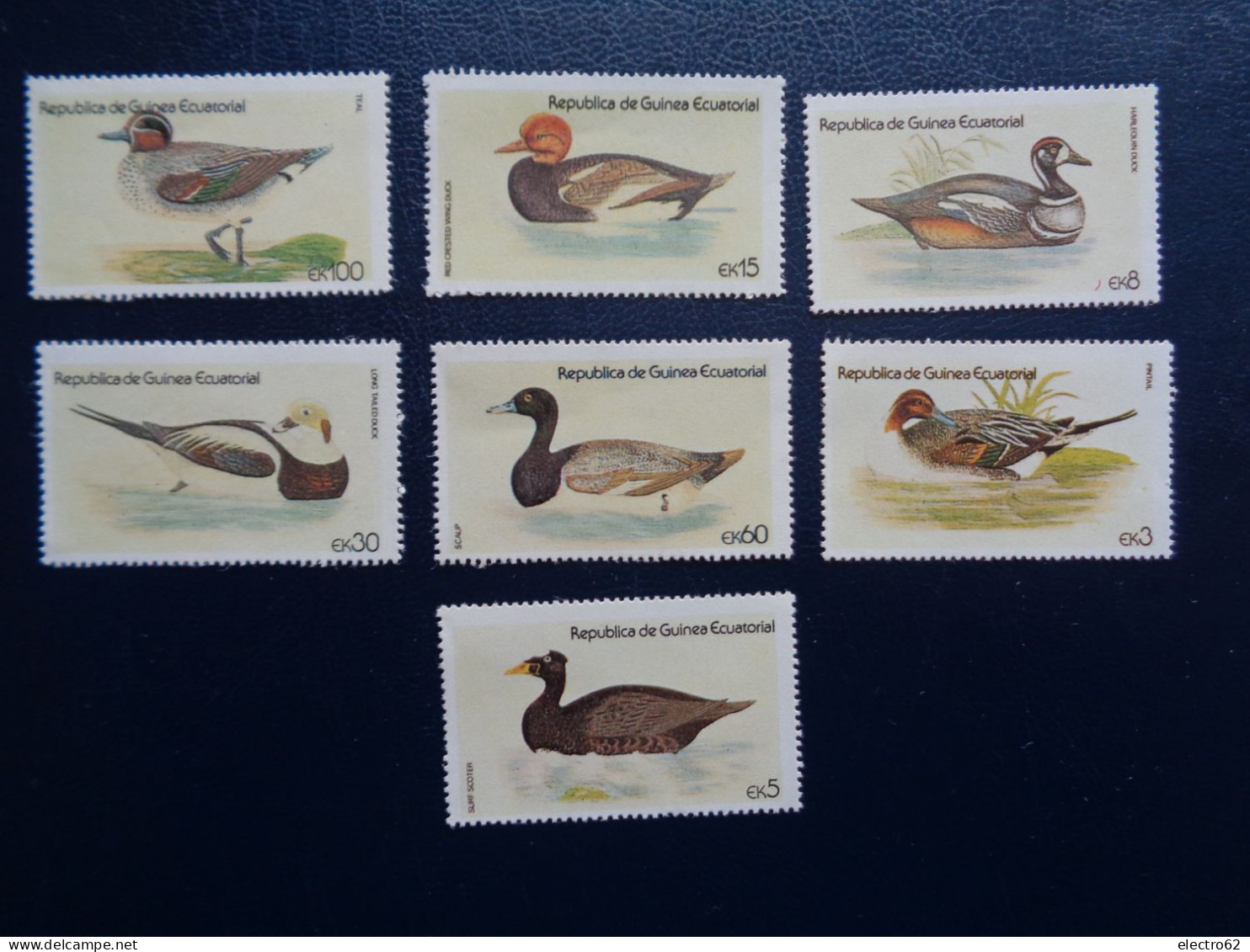 Guinée Equatoriale Canard Duck Ente Pato Anatra Eend Giappone And Guinea Ecuatorial - Ducks
